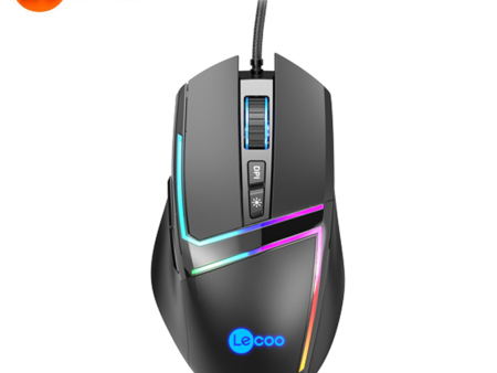 Lenovo Lecoo MS106 7 Button 3200 CPI Optical Gaming Mouse Online Hot Sale