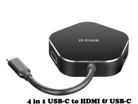 D-LINK DUB-M420 4 in 1 USB-C to HDMI & USB-C (Power Delivery & Data Sync) For Cheap