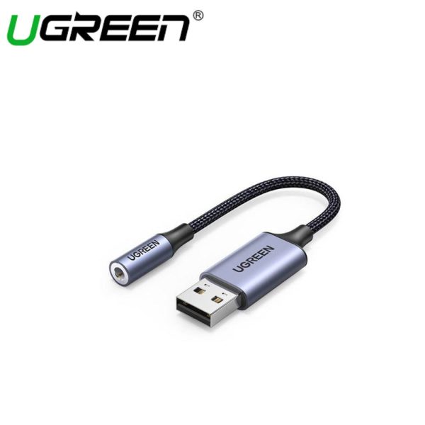 UGREEN USB to 3.5mm Audio Jack USB A 2.0 Sound Card Adapter Mic Audio TRRS Headphone DAC Chip USB Windows MacOS Linux Online now