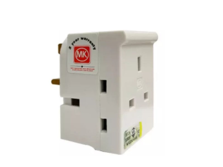 MK 692 WHI 13A with 3 x 13AMP Socket Outlets Fused 3 Way Adaptor  Power Multi Socket For Sale