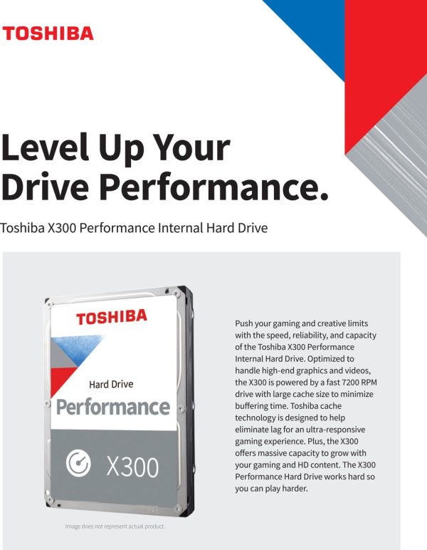 Toshiba P300 Desktop PC Hard Drive   X300 Performance Hard Drive - 3.5   SATA 7200rpm Fashion