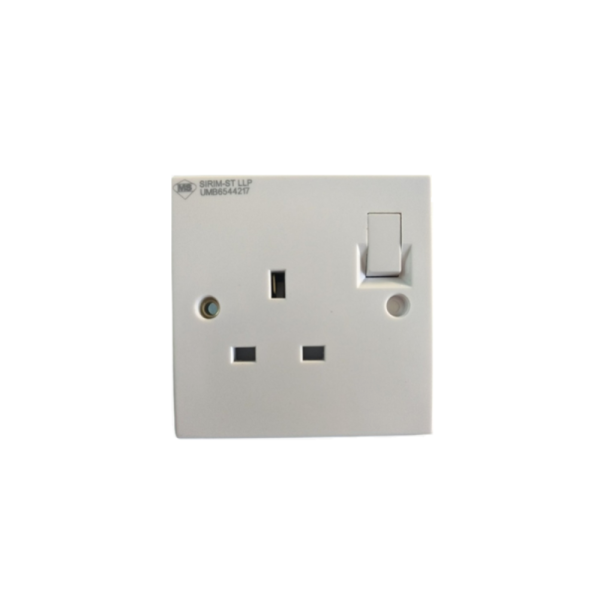 UMS 2913A-R1 13A 250V 1 Gang Switched Socket Outlet Supply