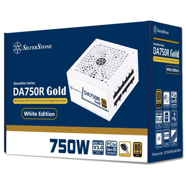 SilverStone DA750R-GMA   DA750R-GMA-WWW Gold 80 PLUS Gold 750W ATX 3.0 & PCIe 5.0 Fully Modular Power Supply For Cheap