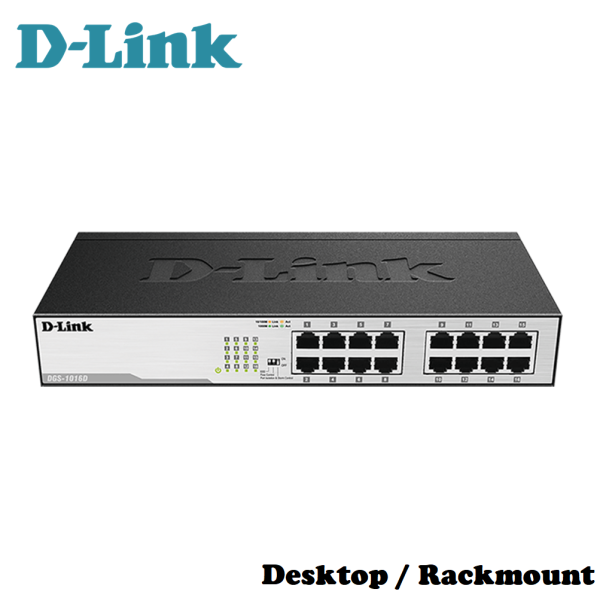 D-LINK 16 Port   24 Port Gigabit Ethernet Rackmount Unmanage Switch with DIP Switch button Online Sale