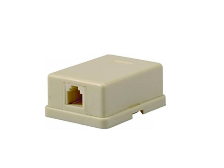 RJ11 Telephone Socket Wall Surface Mount (1 Port) Fashion