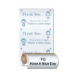 Pre-Printed Standard Thank You Paper Roll 80 x 60 x 12mm on Sale