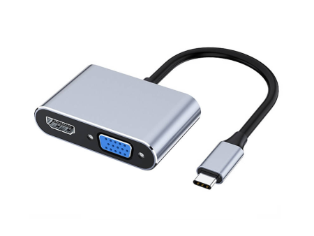 Type C HDTV Adapter 4K USB C to Dual HDTV USB 3.0 PD Charge Port USB-C Converter 4IN1 MST Online now