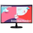 Samsung 24-Inch(59.8cm) FHD, 75 Hz, 1800R Curved 1,920 X 1,080 LED Monitor, VA Panel, Slim Design, AMD Freesync, Game Mode, Flicker Free, HDMI, Audio Port Black (New Sealed Box) Fashion