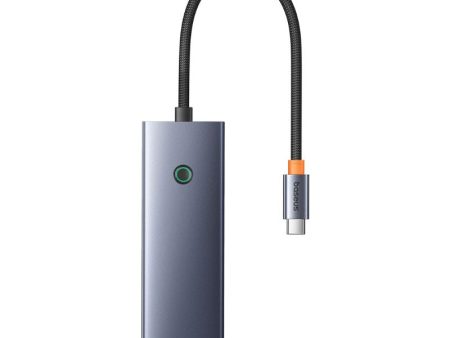 Adaptador HUB 7 en 1 Tipo C a HDMI, USB 3.0, PD y SD TF - Baseus - Gris on Sale