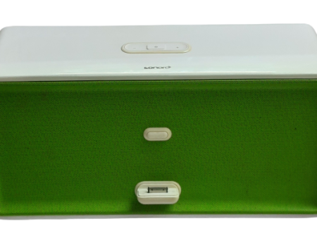 Buy Used Sonoro cuboDock Bluetooth Docking Station for iPod iPhone - White Green Online