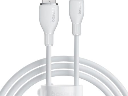 Cable de Carga Baseus USB a Tipo-C de 1,2 Metros - 100W - Series Pudding - Blanco Hot on Sale