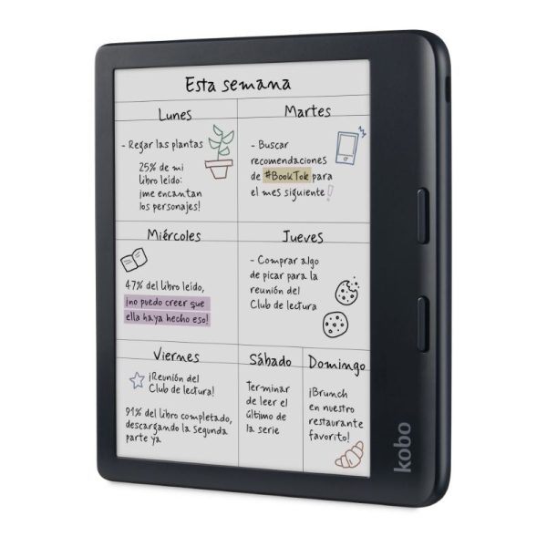 Lector E Reader Kobo Libra Colour HD 7  - 32GB - Negro Hot on Sale