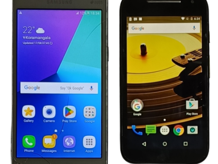 Buy Combo of  Used Galaxy Grand Prime 4G and Motorola Moto E 2nd Gen Mobiles Fashion