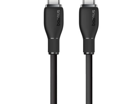 Cable de Carga Rápida Baseus Tipo-C a Tipo-C de 1,2 Metros - 100W - Series Pudding - Negro Online Sale