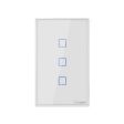 Interruptor De Pared Táctil WiFi Sonoff TX - 3 Canales - Blanco Fashion