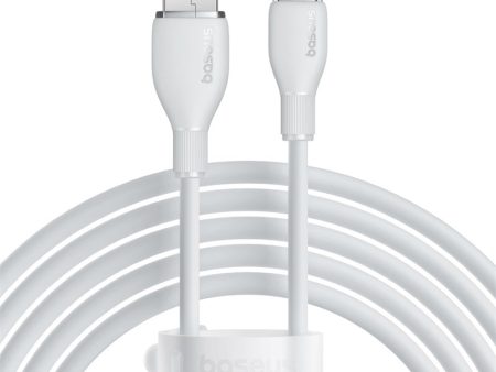 Cable de Carga Baseus USB a Tipo-C de 2 Metros - 100W - Series Pudding - Blanco Fashion