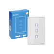 Interruptor De Pared Táctil WiFi Sonoff TX - 3 Canales - Blanco Fashion