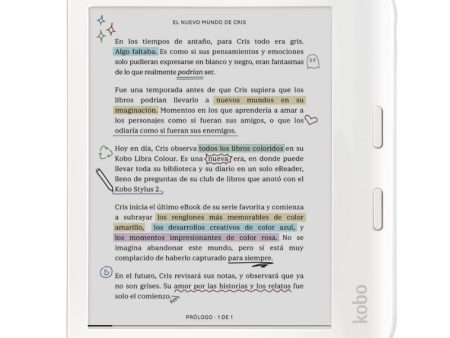 Lector E Reader Kobo Libra Colour HD 7  - 32GB - Blanco Online